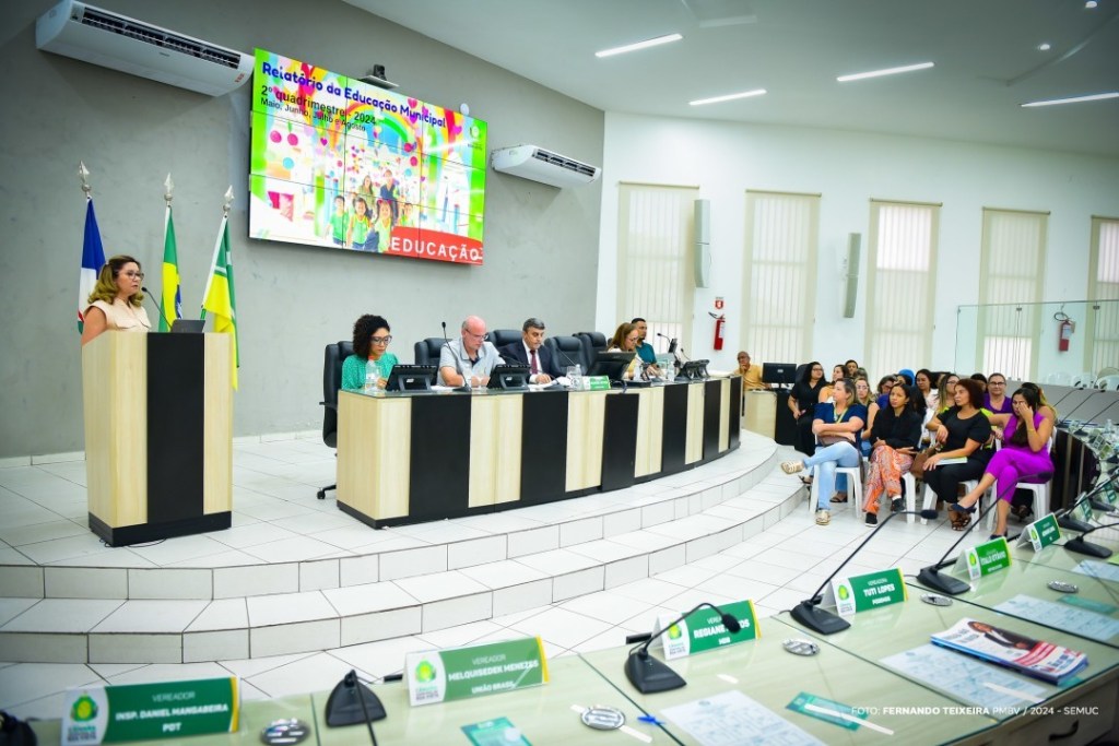 PRESTAÇÃO DE CONTAS – Ações da Educação de Boa Vista no 2º quadrimestre de 2024 são apresentadas na Câmara&nbsp;Municipal