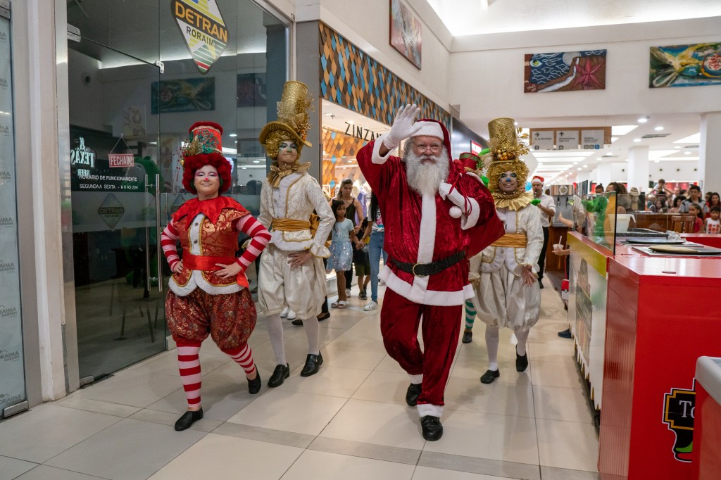 Papai Noel desembarca no shopping do bairro Caçari neste sábado,&nbsp;23