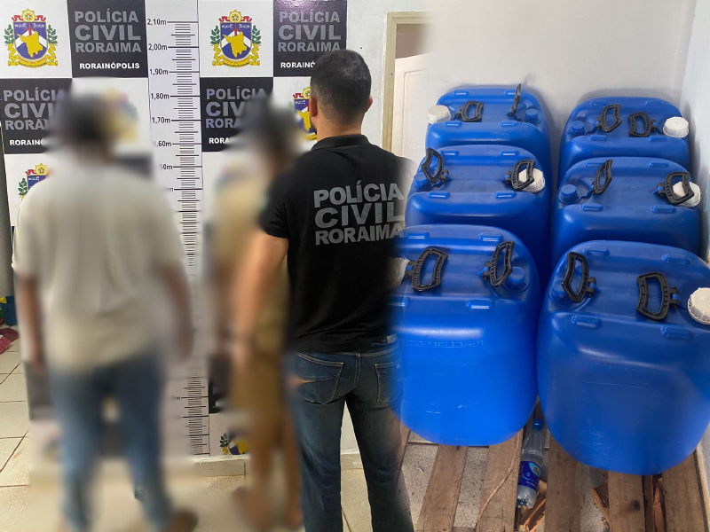 Polícia Civil autua acusado de transportar 300 litros de combustível de aviação ilegalmente em&nbsp;Rorainópolis
