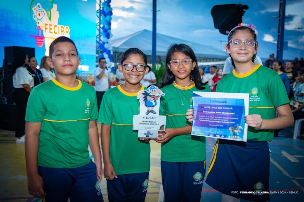 Escolas municipais conquistam 1º e 2º lugar no Prêmio Sebrae Tamanduá&nbsp;Bandeira