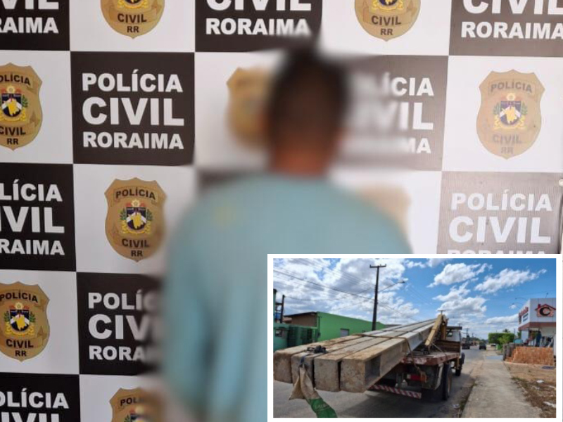 Homem é preso em flagrante por furto de postes de energia elétrica em&nbsp;Mucajaí