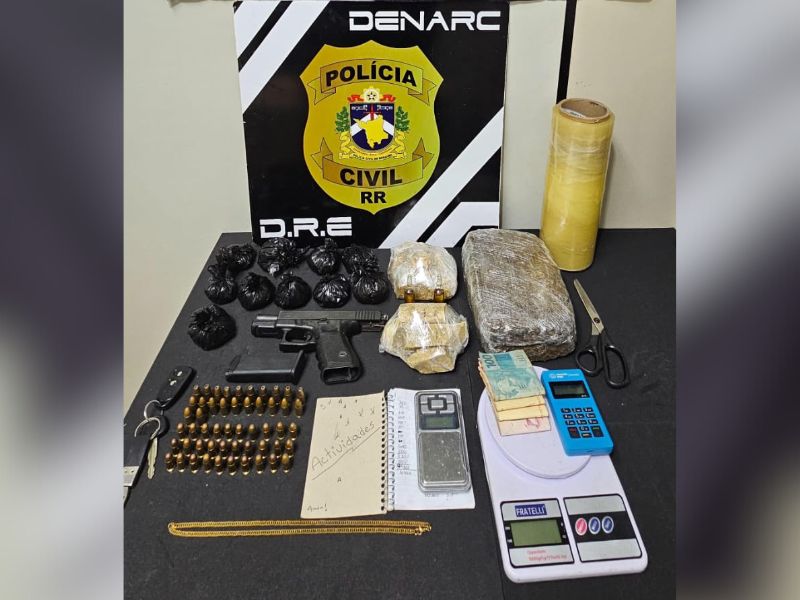 Polícia Civil prende homem em flagrante por tráfico de drogas em Boa&nbsp;Vista