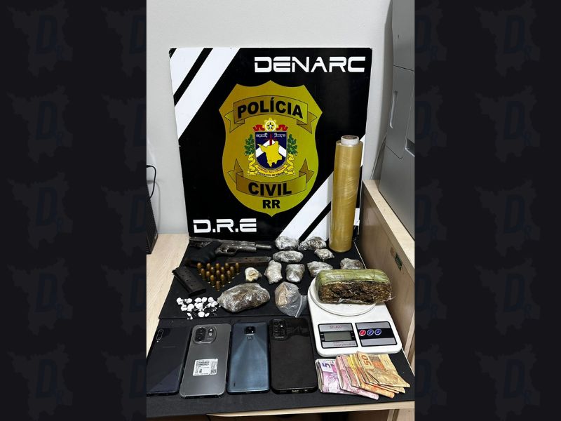 Ação integrada da PCRR e PMRR resulta na prisão de casal venezuelano por tráfico de drogas na&nbsp;capital