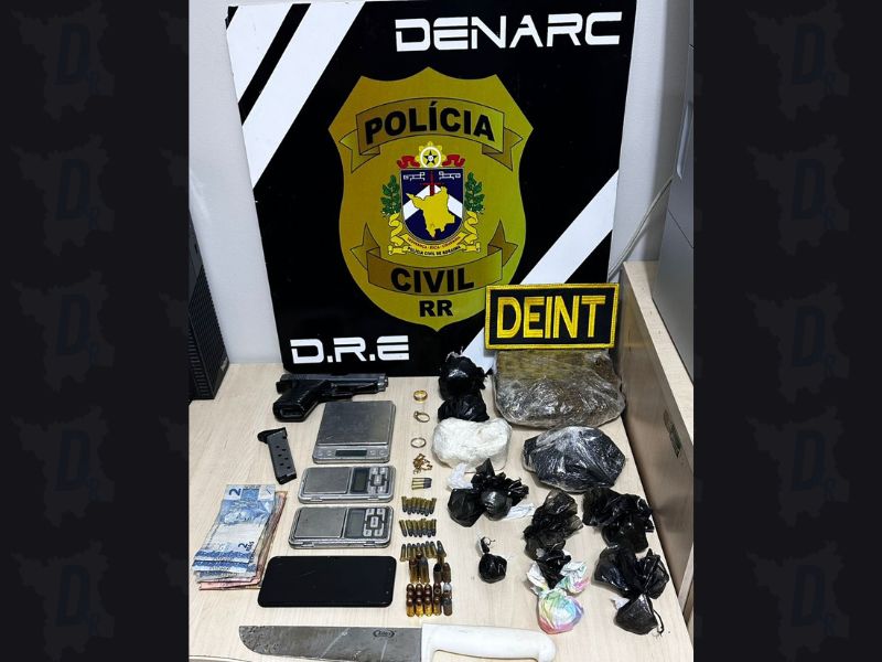 Polícia Civil e SESP realizam operação integrada e prendem suspeito de tráfico e homicídios em Boa&nbsp;Vista