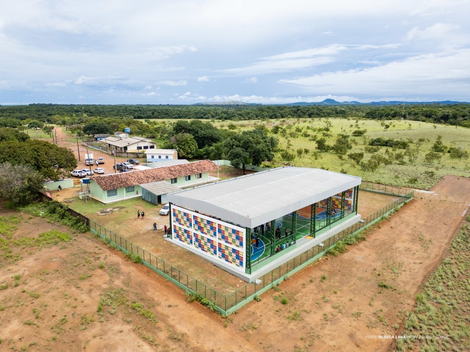 Escolas indígenas de Boa Vista ganham quadras&nbsp;poliesportivas