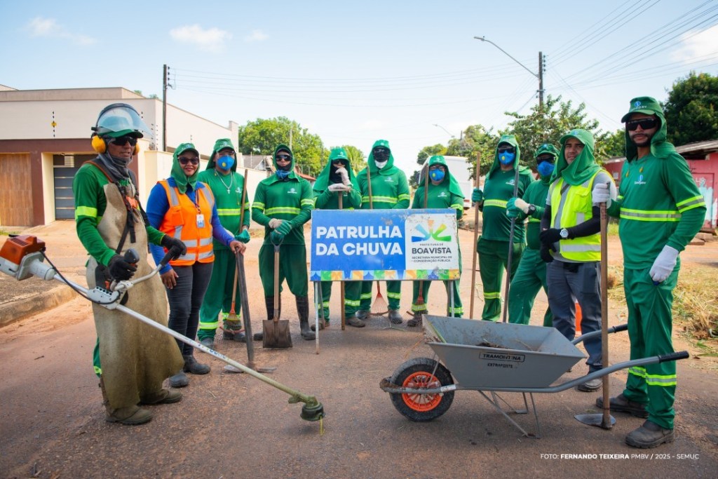 Patrulha da Chuva retira mais de 360 toneladas de resíduos entre janeiro e julho em Boa&nbsp;Vista