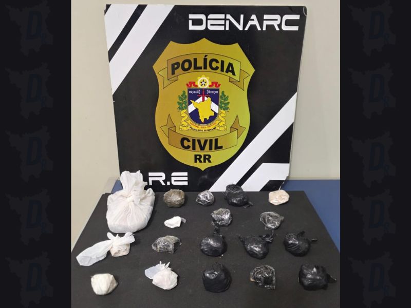 Polícia Civil de Roraima desarticula ponto de venda de drogas e apreende entorpecentes no bairro Senador Hélio&nbsp;Campos