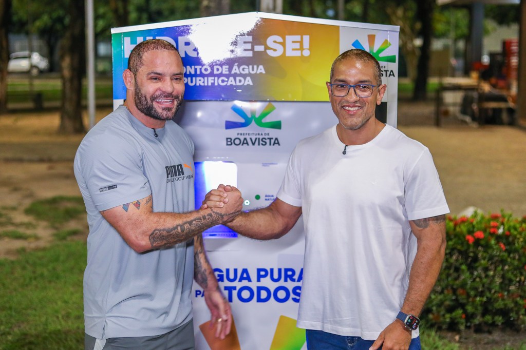 Prefeitura instala cabines de hidratação para pessoas e pets nas praças de Boa&nbsp;Vista