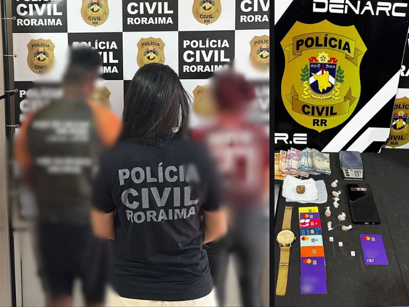 Polícia Civil prende dois suspeitos, apreende drogas e resgata adolescente em operação contra o tráfico em Boa&nbsp;Vista