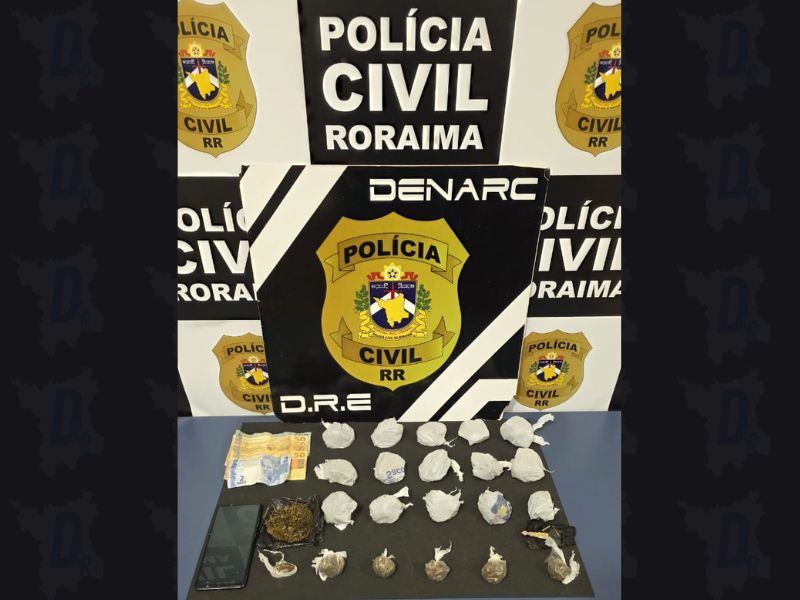 Polícia Civil prende reincidente por tráfico de drogas com skunk em Boa&nbsp;Vista