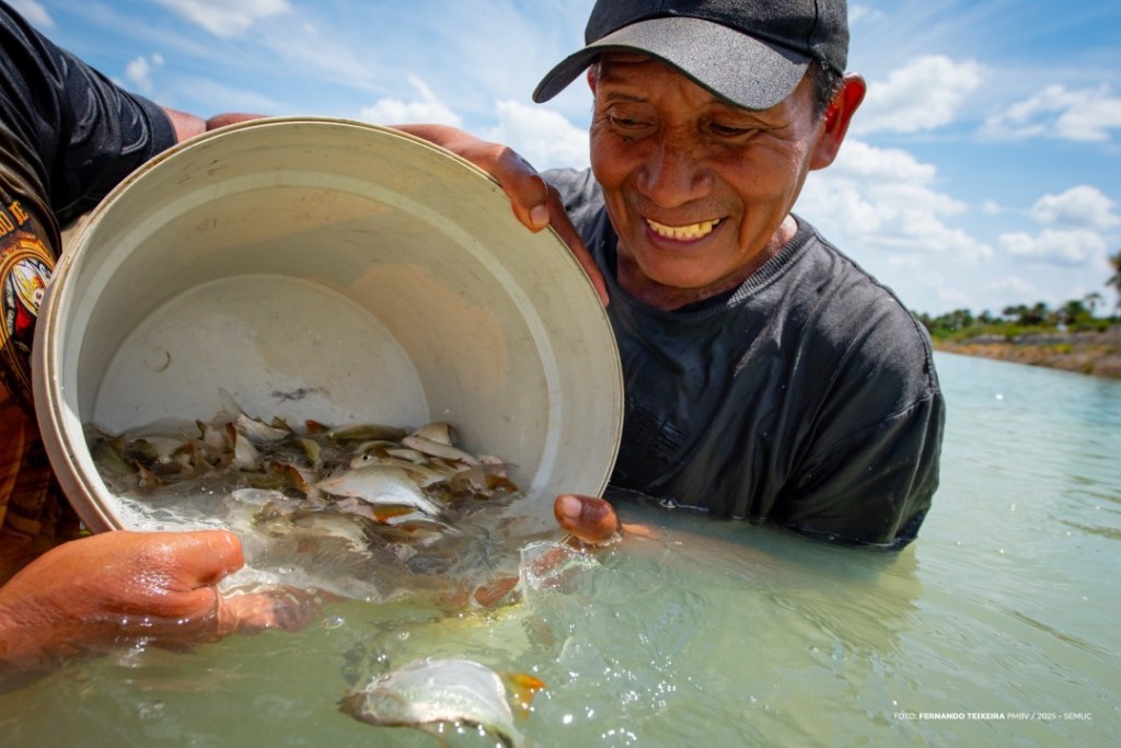 MORO-MORÍ – Comunidade Truaru da cabeceira recebe alevinos para produção autossustentável