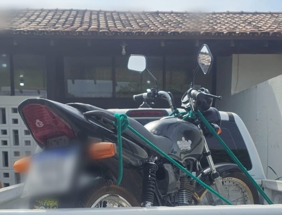 Polícia Civil recupera motocicleta roubada por três homens armados no bairro&nbsp;Buritis