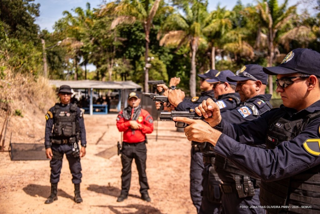 Agentes da Guarda Municipal participam de capacitação para manuseio de arma de&nbsp;fogo