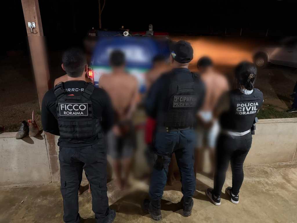 Quatro integrantes de uma organização criminosa são presos em&nbsp;Rorainópolis
