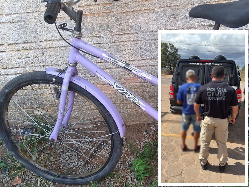 Polícia Civil prende novamente homem reincidente em furtos de bicicletas em Boa&nbsp;Vista