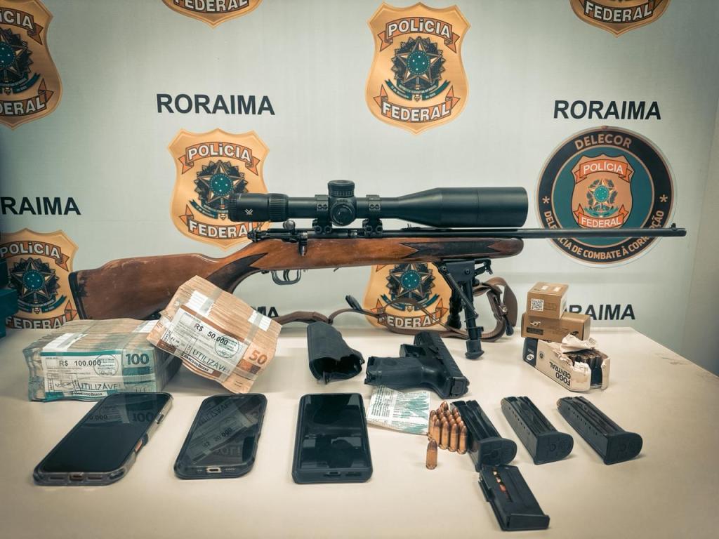 PF prende três pessoas com R$ 150 mil em&nbsp;Roraima