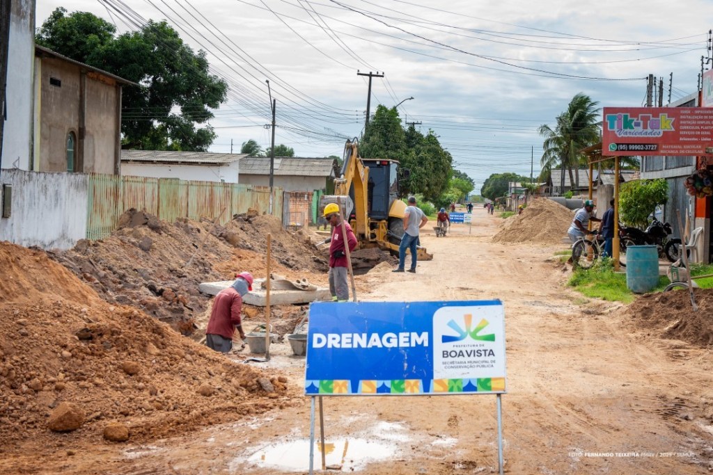 Prefeitura de Boa Vista soluciona 42º ponto de&nbsp;alagamento