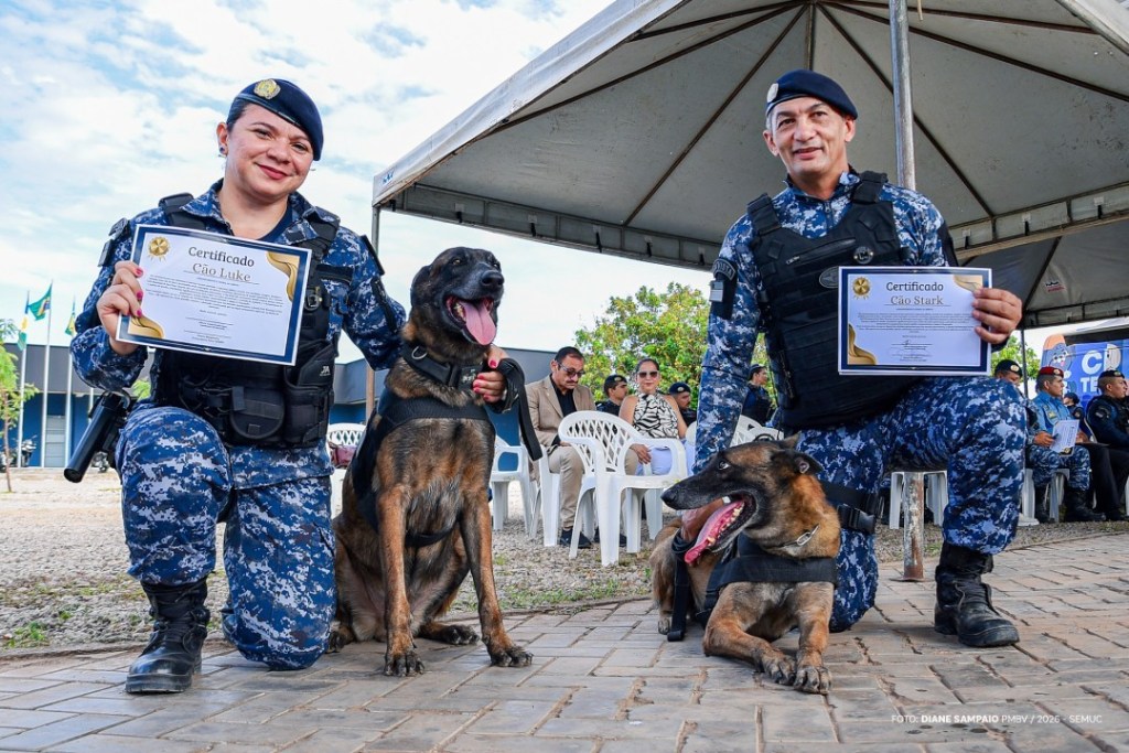 HERÓIS DE QUATRO PATAS – Cães da GCM se despedem do serviço ativo e iniciam nova etapa em&nbsp;família