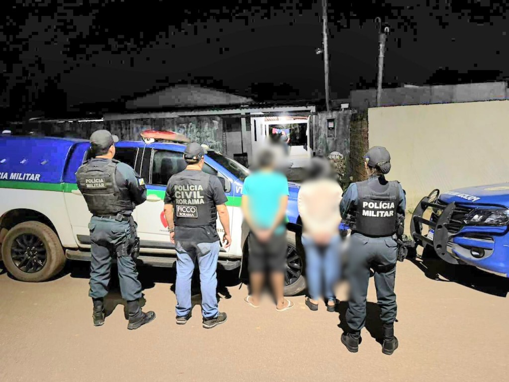 EM RORAINÓPOLIS: Forças de segurança prendem casal ligado à facção criminosa e apreendem&nbsp;drogas