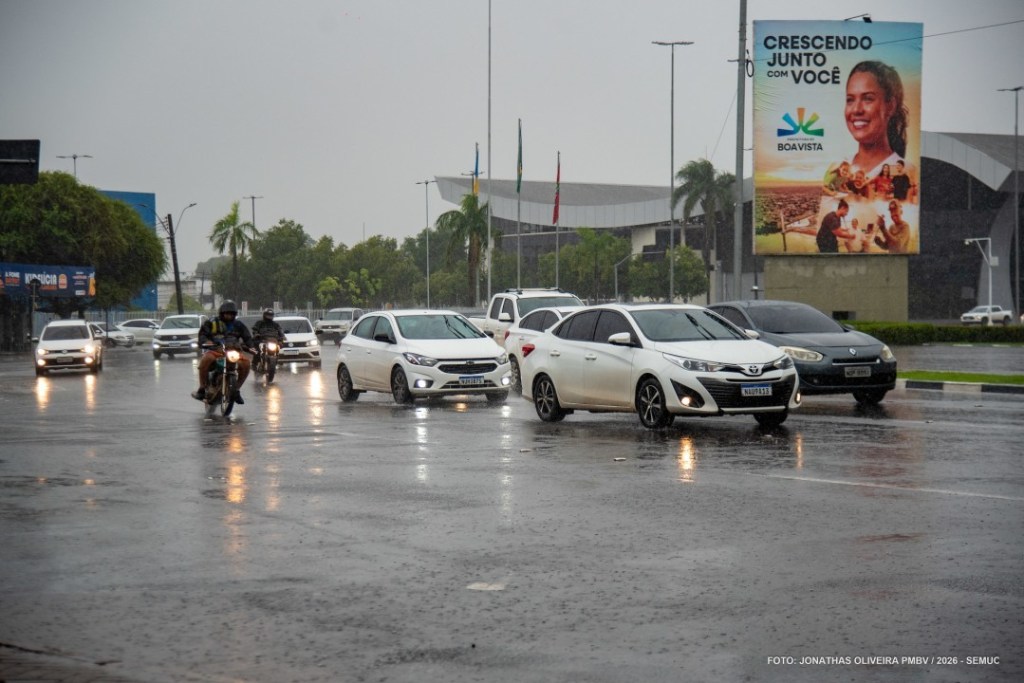 Chuva intensa em Boa Vista registra volume de 75mm nas últimas&nbsp;24h
